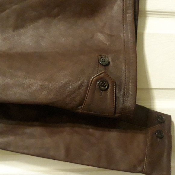 NWT Polo Ralph Lauren Leather Jacket - Biscon Brown - Picture 12 of 16